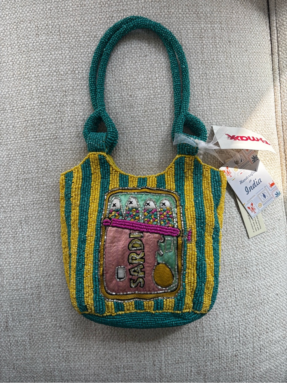 Viral Beaded Sardine Bag